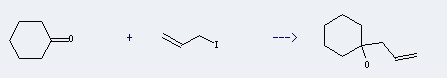 Cyclohexanol,1-(2-propen-1-yl)- is prepared by Cyclohexanone and 3-Iodo-propene